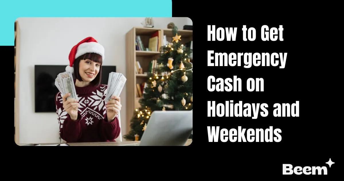 emergency cash on holidays