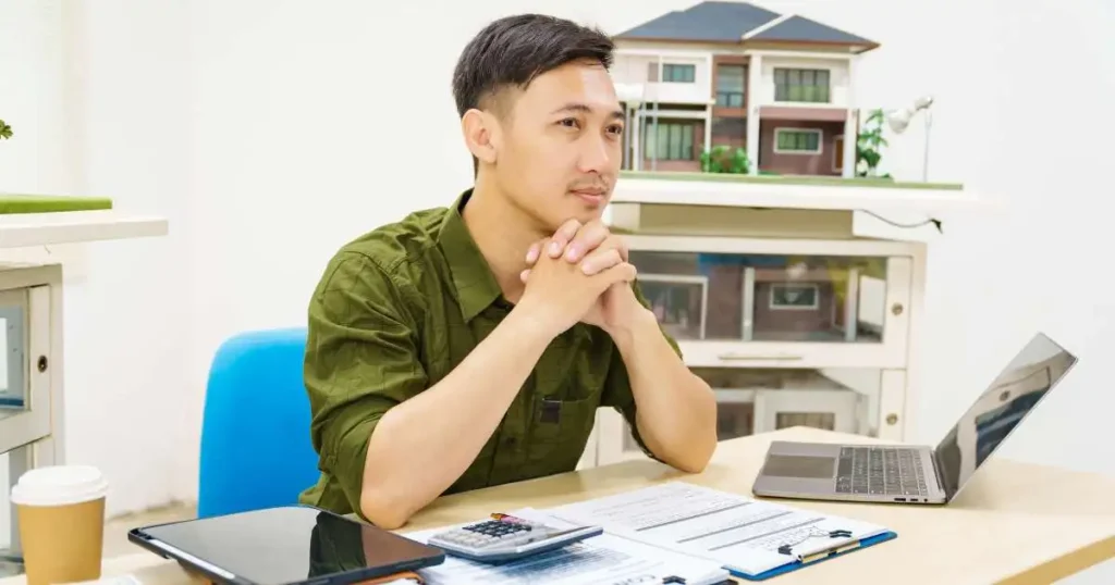 Man considering the best personal loan options
