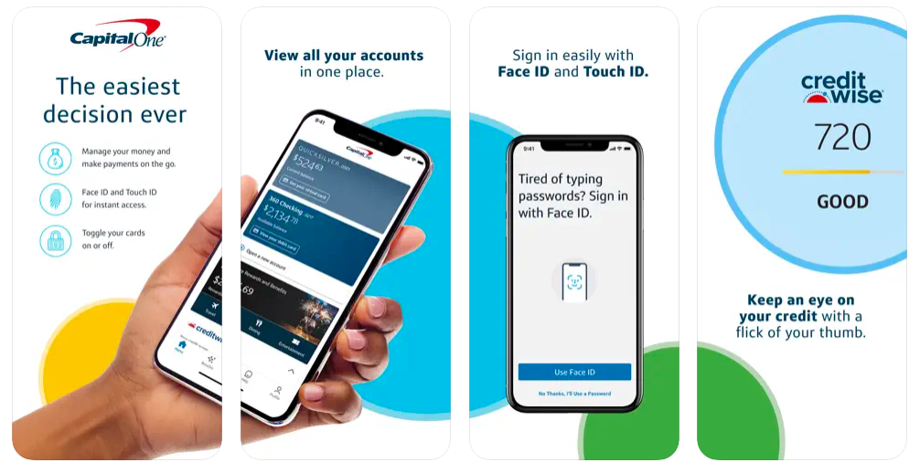 capital one - online bank apps like chime