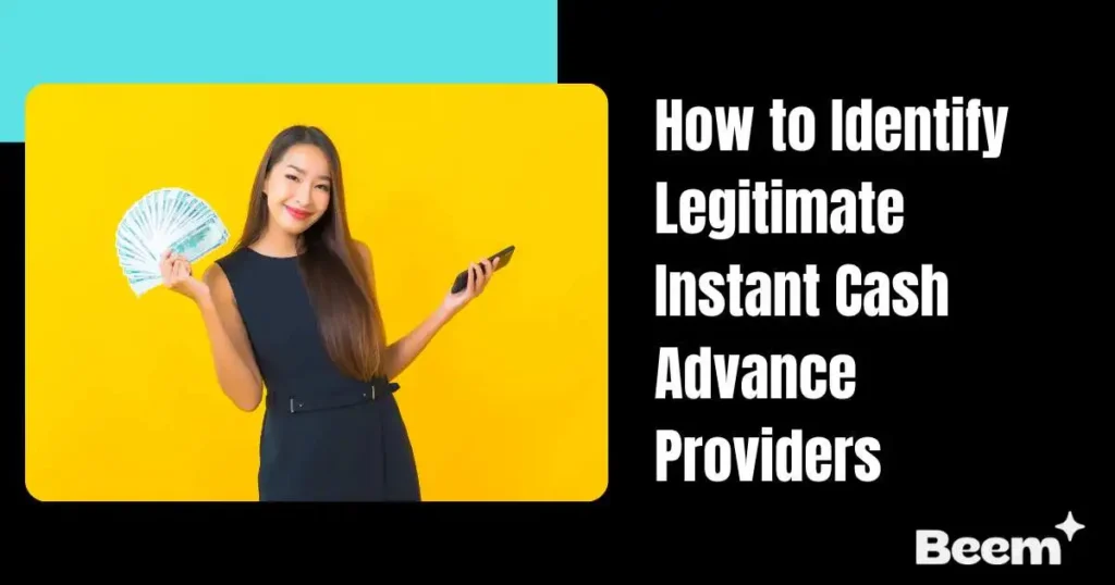 Legitimate Instant Cash Advance Providers